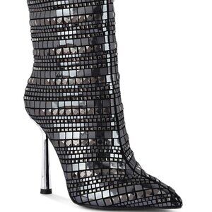 mirrored stiletto boots